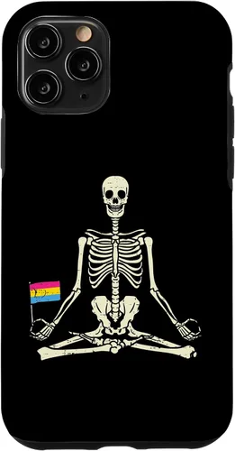 Vista 29 de Skeleton Yoga Pansexual Flag Yogi Asana Pan Pride LGBT Gift Case for iPhone 17
