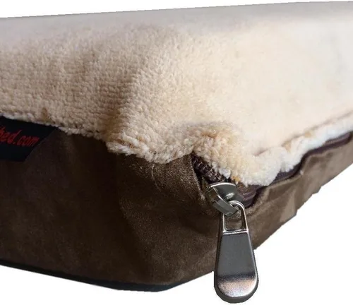 Vista 2 de Funda externa de edredón de microgamuza de forro polar coral beige de repuesto con cremallera externa (44 x 39 pulgadas) estilo plano se adapta a