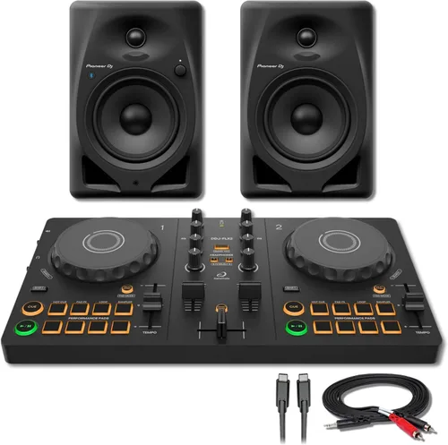 Vista 11 de Par Alpha Theta DDJ-FLX2 y Pioneer DM-40D-BT - Paquete de DJ Bluetooth