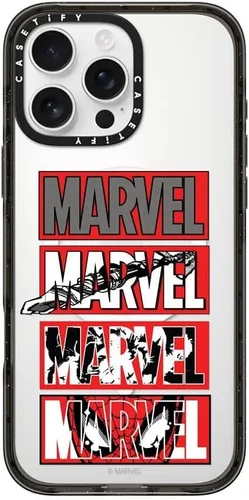 Vista 16 de CASETiFY Funda para iPhone Air, compatible con MagSafe Marvel VS CoLab Protección contra caídas de grado militar 4x de 8.2 pies Funda Capitán