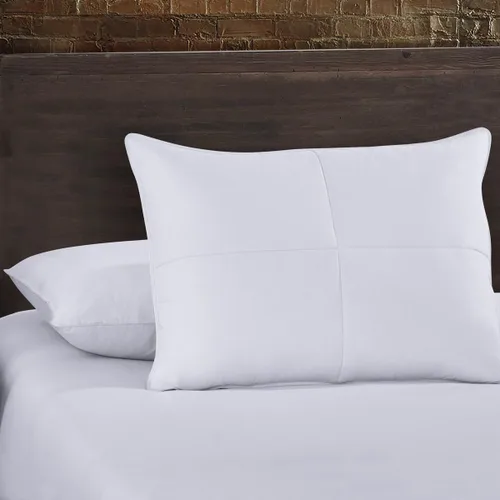 Vista 2 de Royal Hotel - Almohada suave de plumas de ganso y plumón de ganso, funda de algodón de 240 hilos, tamaño estándar/Queen, suave, 1 almohada individual