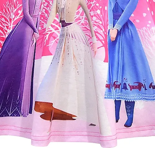 Vista 4 de YODISON Elsa Dress for Girls, Princess Snow Costume Party Dress Little Girls Cosplay Dress up