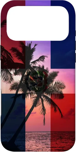 Vista 22 de Tropical Ocean Dominican Republic Flag - Dominican Pride Case for iPhone 17