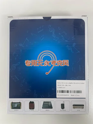 Vista 8 de Auriculares inalámbricos UHF con micrófono: Sistema de micrófono de cabeza inalámbrico, micrófonos con carga USB-C, rango de 164 pies