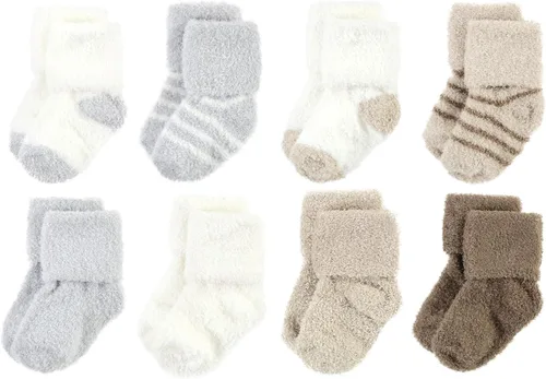 Vista 62 de Hudson Baby - Calcetines de algodón para bebés recién nacidos y Terry para niñas bebés