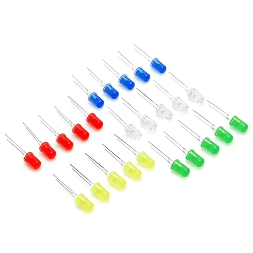 Vista 5 de Gikfun Kit surtido de luces LED de 0.197 in para Arduino (paquete de 100 piezas) EK8437