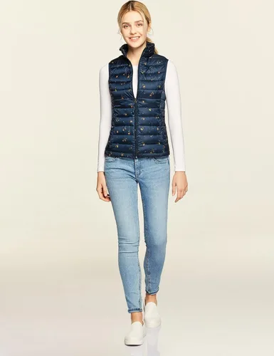 Vista 5 de TSLA Chaleco acolchado ligero y plegable para mujer, chalecos de invierno resistentes al agua