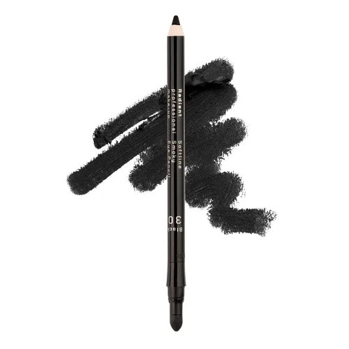 Vista 13 de Radiant Professional Softline Lápiz de ojos impermeable con herramienta de manchas – Forro de larga duración debajo de los ojos para mujeres
