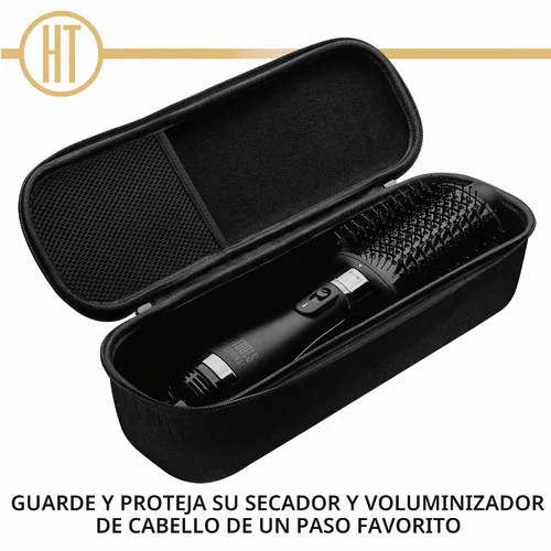 Vista 2 de Hot Tools - Funda de almacenamiento para el cepillo voluminizador One Step Almacena todos los tipos de voluminizadores (negro) Se adapta a todos