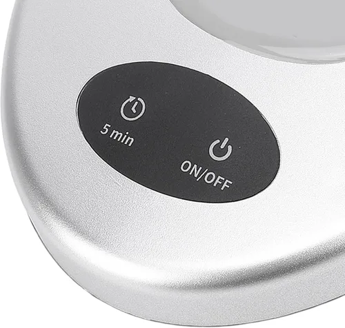 Vista 8 de ZJchao Nail Polish Shaker Mixer with 5 Minute Timer Powerful Vibration Portable Liquid Gel Polish Bottle Shaking Machine for Salon Home Silver