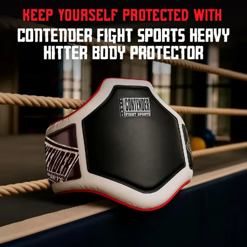 Vista 2 de Contender Fight Sports Protector de cuerpo para boxeo Heavy Hitter PBP Negro/Blanco