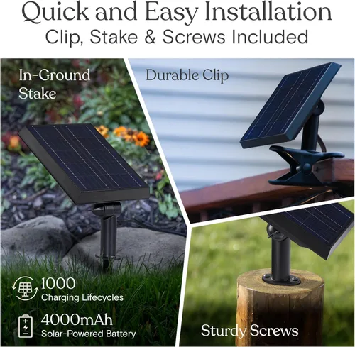 Vista 4 de Brightech Ambience Pro - Cadena de luces solares de 27 pies para exteriores, luces impermeables de grado comercial para patio con globos Edison