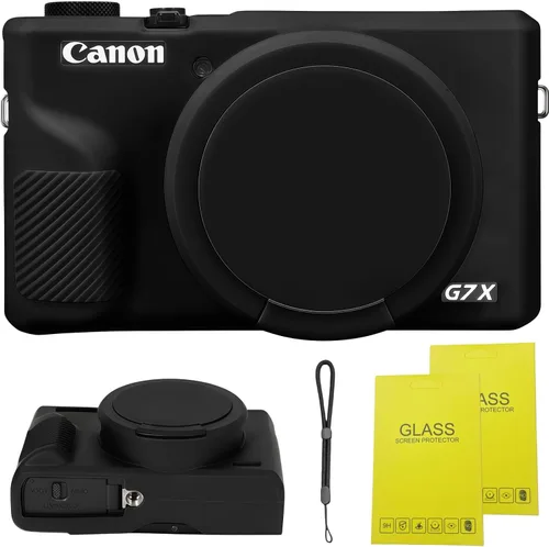 Vista 16 de Funda para cámara digital Canon Powershot G7 X Mark III, funda de silicona suave para cámara réflex digital Canon Powershot G7X Mark III, viene