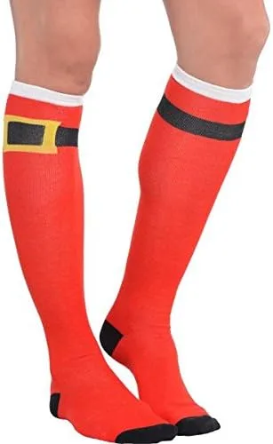 Vista 2 de Amscan 392474 - Calcetines de Papá Noel 1 par