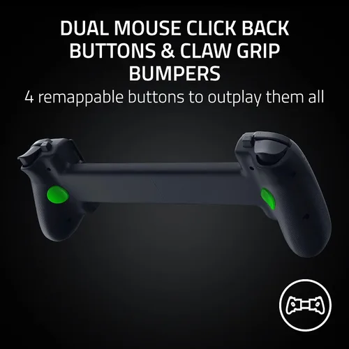 Vista 5 de Razer Kishi V3 Pro XL Gaming Controller for iPad & Android Tablets up to 13": Full Sized TMR Thumbsticks - Dual Back Buttons - Wired & Remote Play