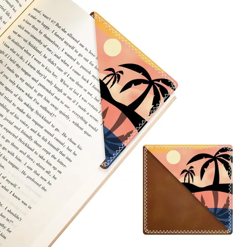 Vista 11 de Marcadores de Cuero Personalizados, Accesorios de Libro Divertidos y Lindos para Amantes de la Lectura, Marcadores de Páginas Irrompibles