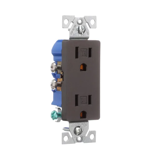 Vista 6 de EATON TR1107RB-SP-L Receptáculo dúplex de diseño, bronce aceitado