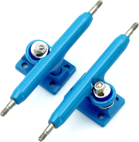 Vista 9 de A1 Pro Fingerboard Trucks 36 mm 34 mm 32 mm con nueva base y copa de pivote (32 mm Azul bebé)