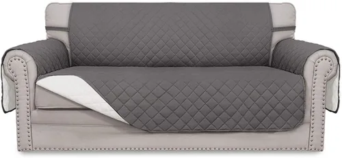Vista 160 de Easy-Going - Funda reversible para sofá, resistente al agua, con varillas de espuma y correas elásticas, protector de muebles para mascotas y perros