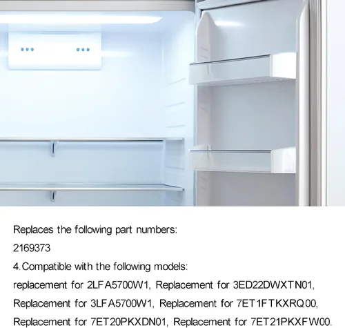 Vista 5 de Reemplazo del motor del condensador del funcionamiento del refrigerador 2169373 50/60HZ para Whirlpool, Reemplazar W10662129 2169373