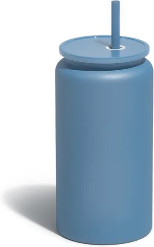Vista 17 de Paquete de 6 vasos de 16 onzas, vaso aislado con popote, vaso de café