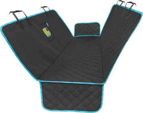 Vista 7 de Scooby Doo - Fundas de asiento de automóvil impermeables para perros, paquete de 2 asientos delanteros, protector de asiento delantero Oxford negro