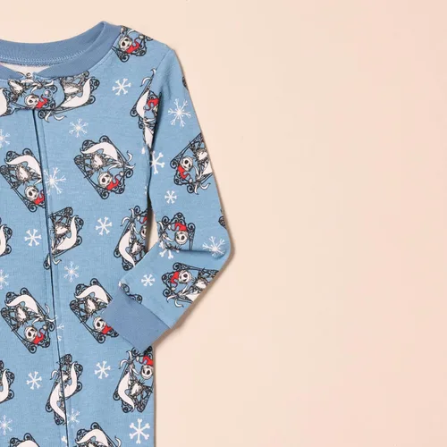 Vista 63 de Amazon Essentials Disney Marvel Star Wars - Pijama unisex de algodón con pies para bebés y niños pequeños, paquete múltiple