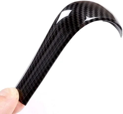 Vista 6 de YIWANG Cubierta de cabeza de cambio de marcha central de automóvil estilo fibra de carbono para BMW E39 E60 E61 E83 E53 E46 Accesorios de coche