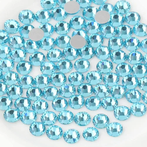Vista 28 de Beadsland 1440 diamantes de imitación de cristal con parte trasera plana, gemas redondas, ámbar, SS3, 0.047-0.055 in
