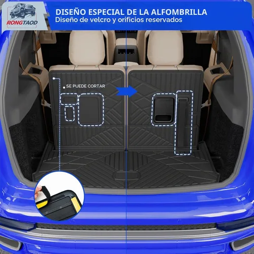 Vista 3 de Rongtaod Alfombrilla para maletero y respaldo para Jeep Grand Cherokee L