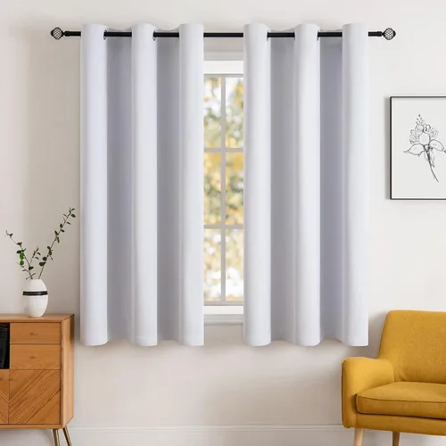 Vista 16 de MIULEE Cortinas opacas para dormitorio o sala de estar, juego de 2 paneles de cortina para ventana con aislamiento térmico y bloqueo de luz