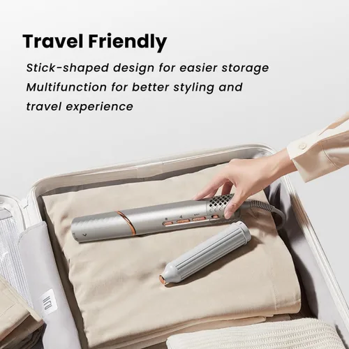 Vista 17 de GLAMUP Rizador de aire flexible 5 en 1 – Secador avanzado de alta velocidad, estilizador mágico con agarre apretado, herramienta de viaje de secado