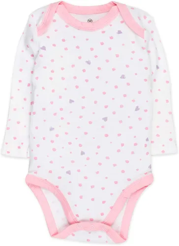 Vista 4 de HonestBaby Multipack de mamelucos de manga larga de algodón orgánico para bebés y niñas