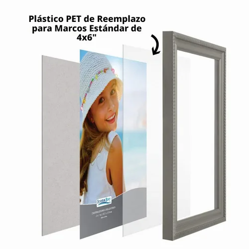 Vista 4 de Icona Bay Plexiglás PET, láminas de plástico finas y flexibles (4 x 6 x 0.03 pulgadas, transparente, paquete de 2), fácil de cortar para proyectos