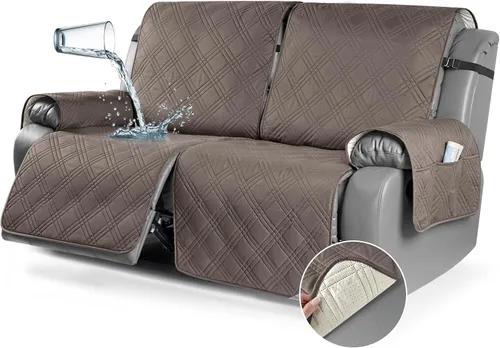 Vista 34 de TAOCOCO Fundas para Sillón de Dos Plazas Reclinable 100% Impermeables, Fundas Divididas para Loveseat Reclinable, Funda Antideslizante para Sofá