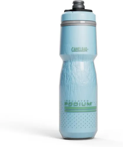 Vista 13 de CamelBak Podium Chill Bike Botella de agua aislada con compresión Negra, 24 onzas