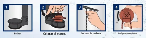 Vista 5 de Tapón universal para inodoro Fluidmaster 502P21 con Microban, rojo, 502P21, 0 volts