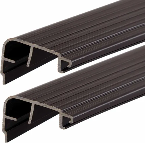 Vista 12 de 4 Pcs 36" L Fixed Vinyl Sill Threshold Cap 1-3/8 Inches High, Dark Brown Marrón oscuro