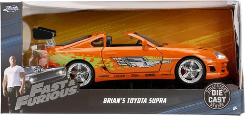 Vista 7 de Jada Toys Fast & Furious 1 24 Diecast Toyota Supra Vehicle