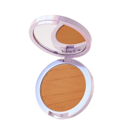 Vista 38 de tarte face tape polvo compacto – Polvo impermeable de cobertura media con ácido hialurónico, hongo de nieve y péptidos para suavizar y fijar