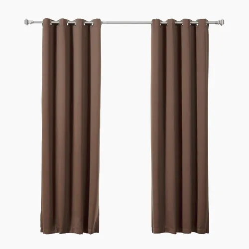 Vista 8 de Best Home Fashion Cortinas opacas aisladas térmicamente - Parte superior del ojal de bronce antiguo - 52" de ancho x 84" Largo - (Juego de 2 Paneles)