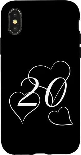 Vista 4 de iPhone 15 Vintage 20 years old with three big hearts Case