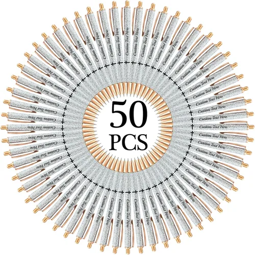 Vista 32 de Aolun 10 bolígrafos personalizados con nombre, bolígrafo retráctil con mensaje de texto para mujeres, enfermeras, escritura, cumpleaños, graduación