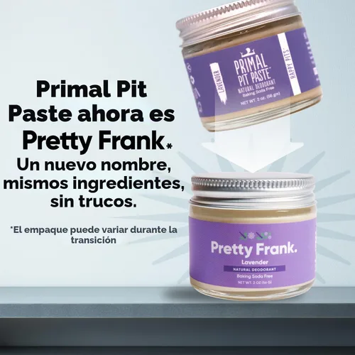 Vista 2 de Pretty Frank - Pasta desodorante sin aluminio y sin bicarbonato de sodio, lavanda