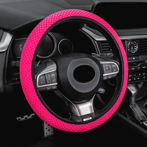 Vista 12 de Alpmosn Funda Elástica Extensible para Volante, Microfibra Transpirable de Seda de Hielo, Antideslizante, Accesorios de Interior de Automóvil