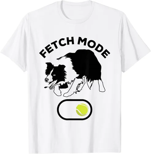 Vista 23 de Border Collie Stuff - Camiseta de pelota de tenis para hombre, Border Collie Fetch, Blanco Gris Oscuro