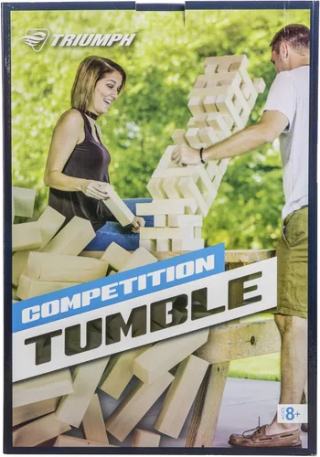 Vista 5 de Triumph Sports Triumph Giant Tumble Tower - Incluye 51 bloques de madera maciza y bolsa de transporte