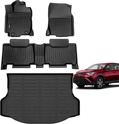 Vista 169 de Tapetes de piso para todo clima y forro de carga con respaldo para Chevrolet Suburban de 7 asientos 2021-2025 / GMC Yukon XL de 7 asientos
