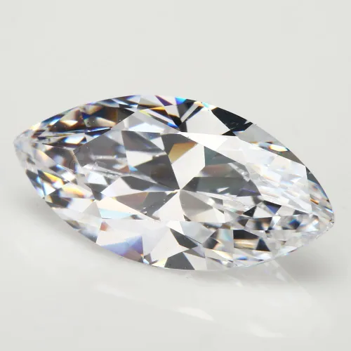 Vista 3 de 50 piezas de tamaño 2x4 0.394x0.787 in AAAAA forma de marquesa blanca corte princesa Europa corte a máquina suelta CZ CZ zirconia piedra preciosa