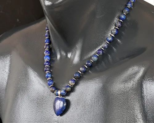 Vista 32 de Colgante de corazón de aventurina natural, Collar de cuentas de aventurina genuina, Collar de piedra verde, Collar de piedras preciosas, Cuentas